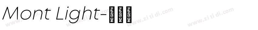 Mont Light字体转换